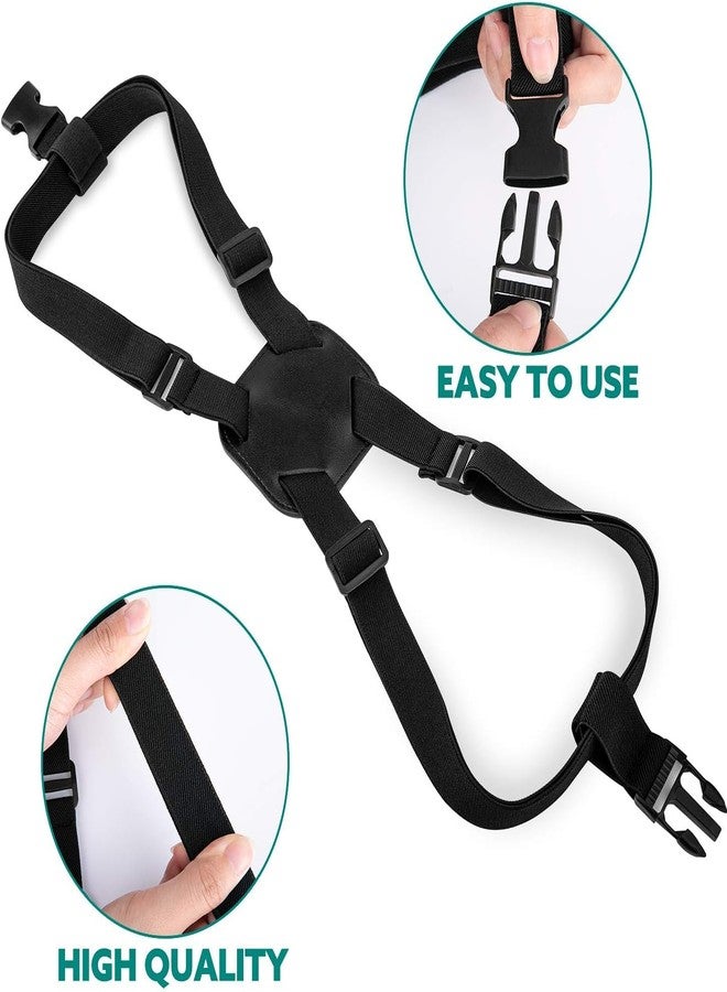 SHOPEE 2PCS Luggage Straps Bag Bungees for Add a Bag, Adjustable Elastic Travel Suitcases Luggage Bags Strap Belt with Buckles - Black - Image 2